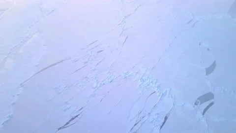 Arctic ocean frozen from the air Stock Footage 148405486