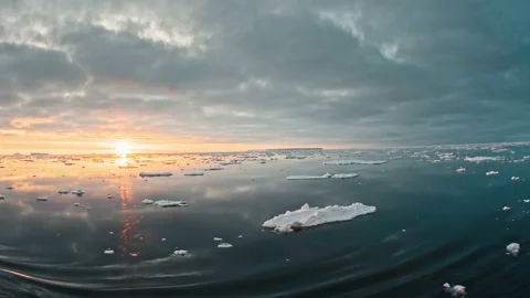 Arctic ocean landscape Stock-Footage 95252698