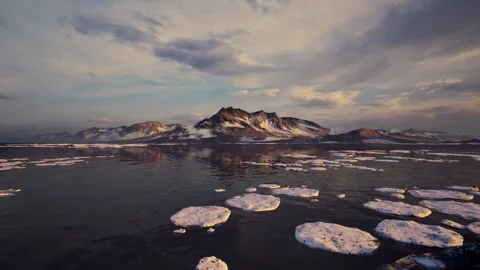 Arctic pole in 3d animation Stock Footage 156829322