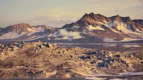 Arctic pole in 3d animation Stock Footage 156832886