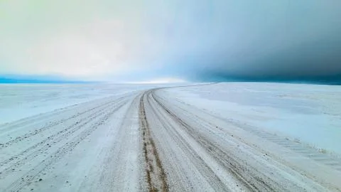 Arctic road Stock Photos