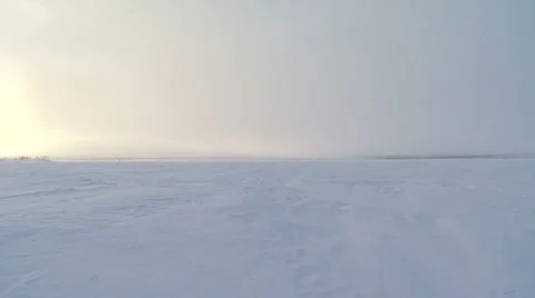 Arctic Snowscape,Iceland Stock Footage 1106692