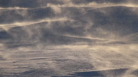 Arctic Storm. Arctic Blizzard. Blowing Wind. Snow Drift. Extreme Temperature Stock Footage 150677950