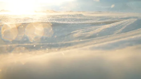 Arctic Storm. Arctic Blizzard. Blowing Wind. Snow Drift. Extreme Temperature Stock-Footage 150678845