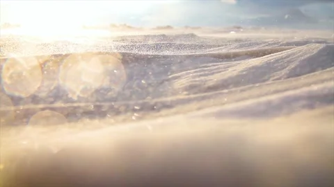 Arctic Storm, Arctic Blizzard, Snow Drift, High Wind, white storm. Polar winter Video stock 152183561