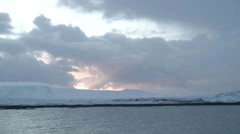 Arctic Sunrise Stock Footage 47204790