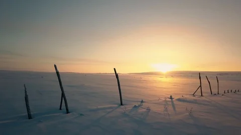Arctic Sunset Video stock 88468153