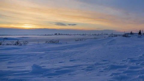 Arctic Sunset Timelapse Vídeo Stock 98303540