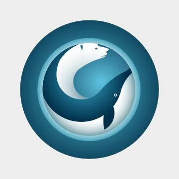 Arctic symbol design Stock Illustration