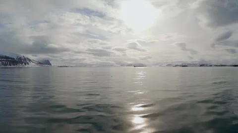 Arctic Timelapse From Moving Ship in Svalbard Stock Footage 339277448
