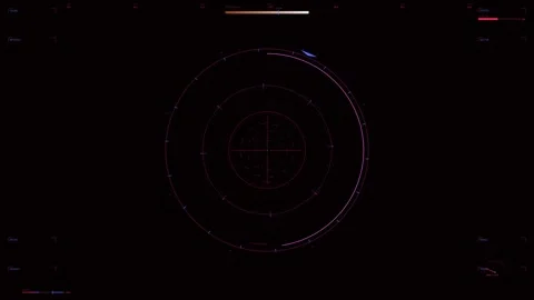 Arctic Whiteout Navigation HUD ? Sci-Fi 4K Animation Stock Footage 330698278