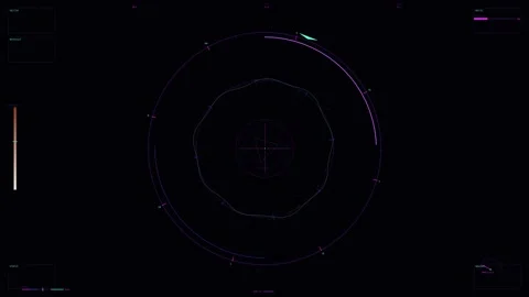 Arctic Whiteout Navigation HUD ? Sci-Fi Interface 4K Stock Footage 330698280