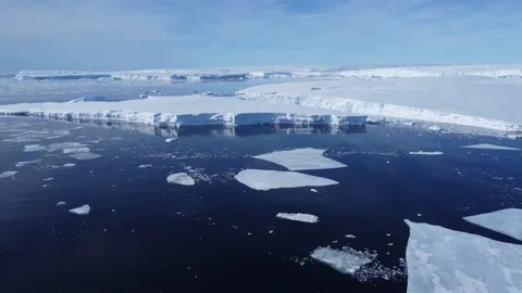 Arctic winter landscape at global warming problem. Stock Footage 219752859