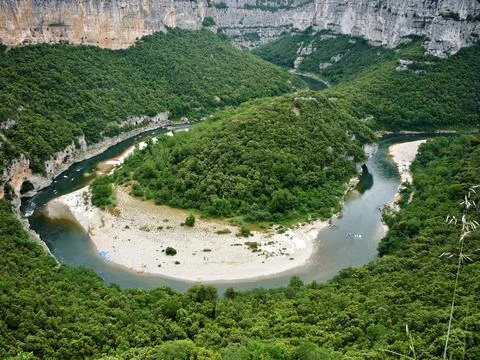 Ardeche river in Provence Foto stock