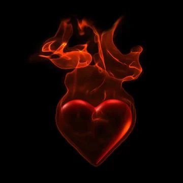 Ardent heart Stock Illustration