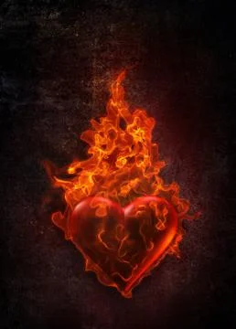 Ardent heart Stock Illustration