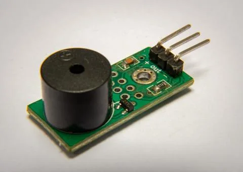 Arduino piezo buzzer module component Foto stock