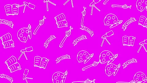 Are a few options keeping the keywords at the beginning education pattern holida Stock Footage 322580993