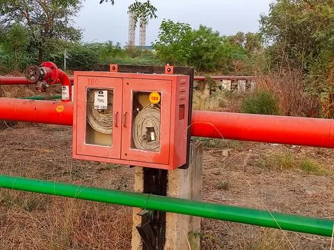 Are fire hydrants pressurized Stock Photos
