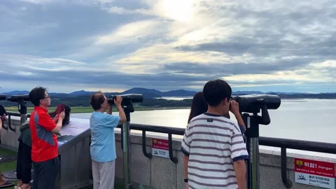 Are observing North Korea through telescopes Video stock 317244698