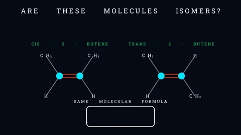 Are these two molecules isomers 스톡 동영상 335190433