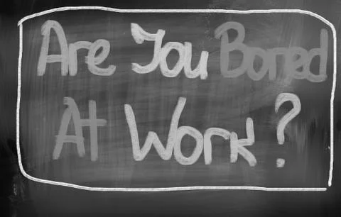 Are You Bored At Work Concept Stock Illustration