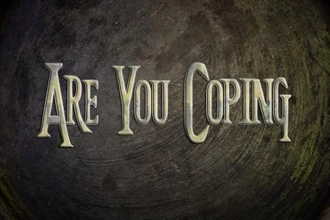 Are you coping concept Stock Illustration