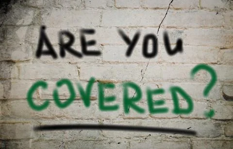 Are you covered concept Stock Illustration
