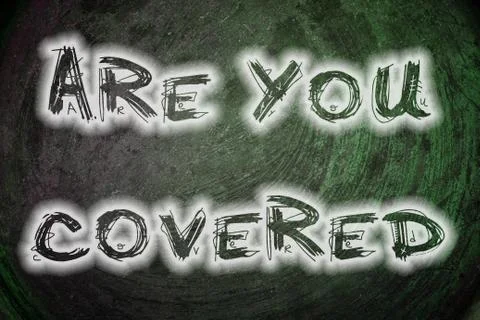 Are you covered concept Stock Illustration