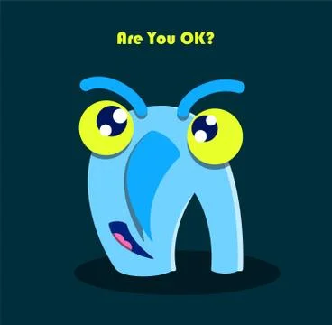 Are you ok Illustrazione stock