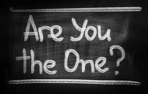 Are You The One Concept Stock Illustration