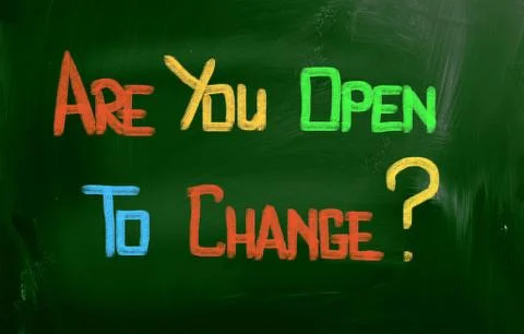 Are You Open To Change Concept Stock Illustration