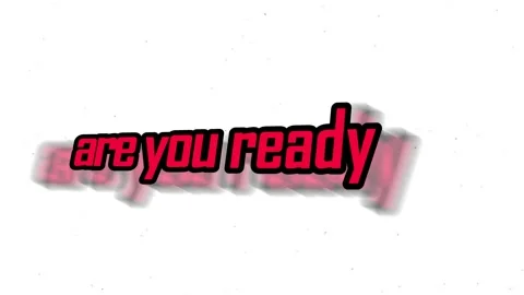 Are you ready animated text 4k video clip Stock Footage 320829725