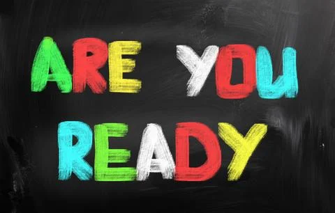 Are you ready concept Stock Illustration