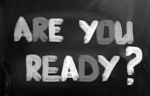Are you ready concept Stock Illustration