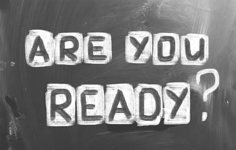 Are you ready concept Illustrazione stock
