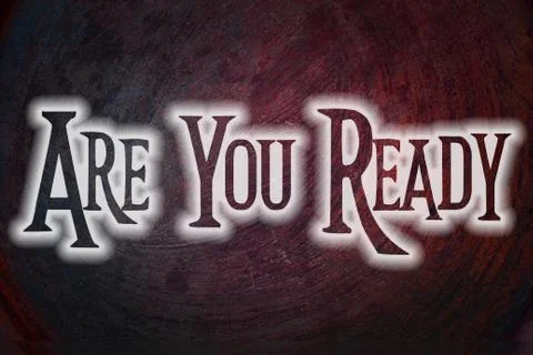 Are you ready concept Stock Illustration