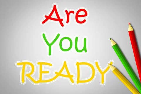Are you ready concept Stock Illustration