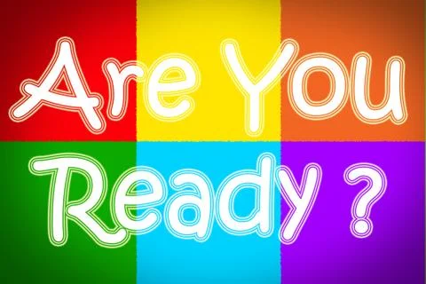Are you ready concept Stock Illustration