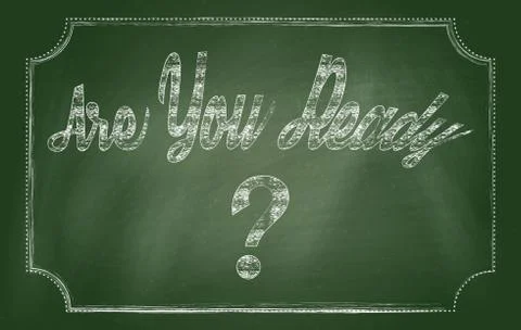 Are you ready Stock Illustration