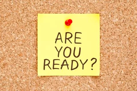 Are you ready 写真素材