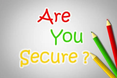Are you secure concept Stock Illustration