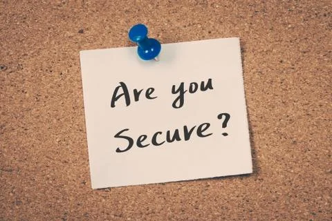 Are you secure? Stock Photos