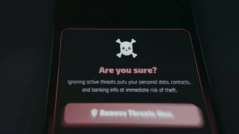 Are you sure question, security prompt for threat response and data protection Stock Footage 335865914