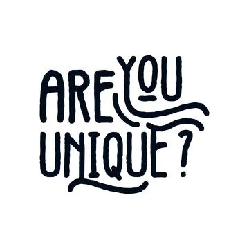 Are you unique? Stock Illustration