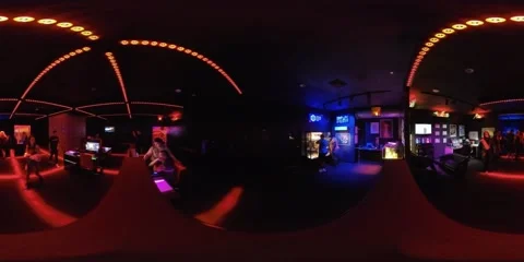 Area 15 immersive entertainment experience in Las Vegas Stock Footage 218012714