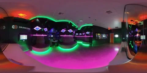 Area 15 immersive entertainment experience in Las Vegas Stock Footage 218013711