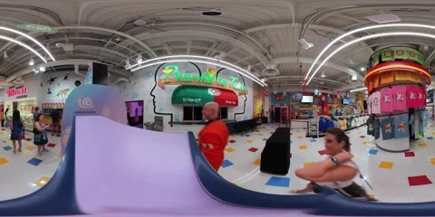 Area 15 immersive entertainment experience in Las Vegas Stock Footage 218016490