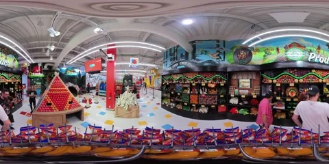 Area 15 immersive entertainment experience in Las Vegas Stock Footage 218018100