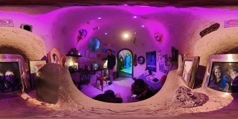 Area 15 immersive entertainment experience in Las Vegas Stock Footage 218018504